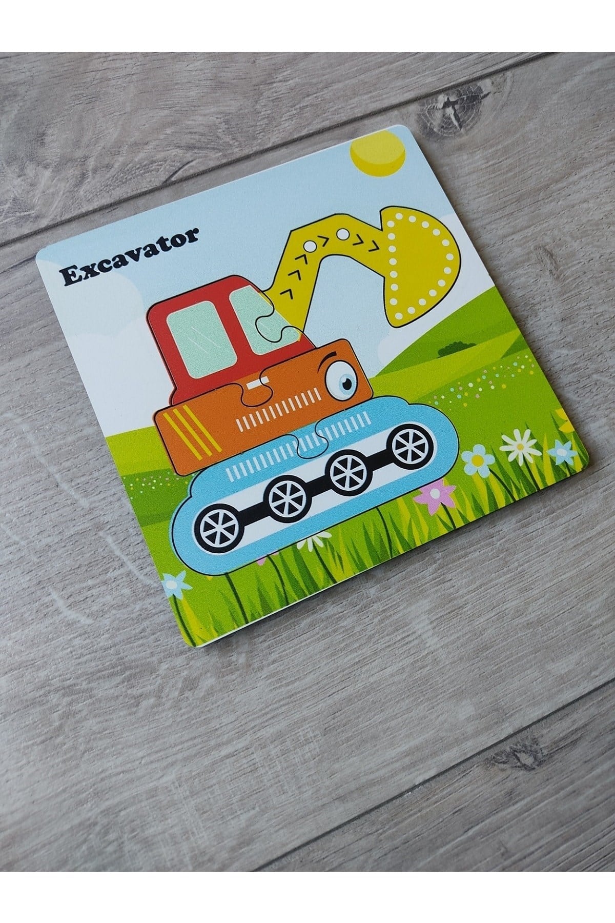 Mini İş Makinesi Ahşap Puzzle