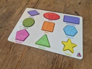 Geometrik Şekiller Kabartmalı