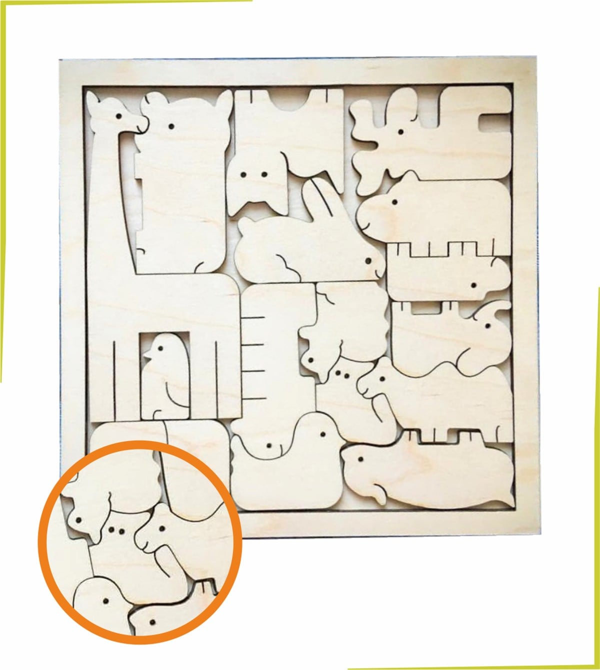 36 Parça Hayvanlar Puzzle