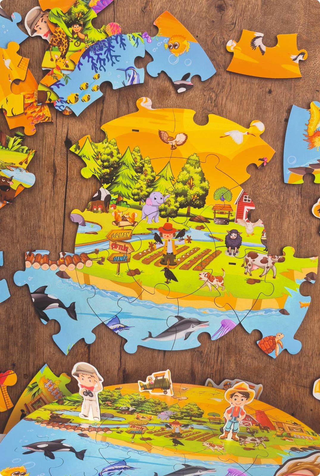 3D Hayvanlar Alemi Puzzle