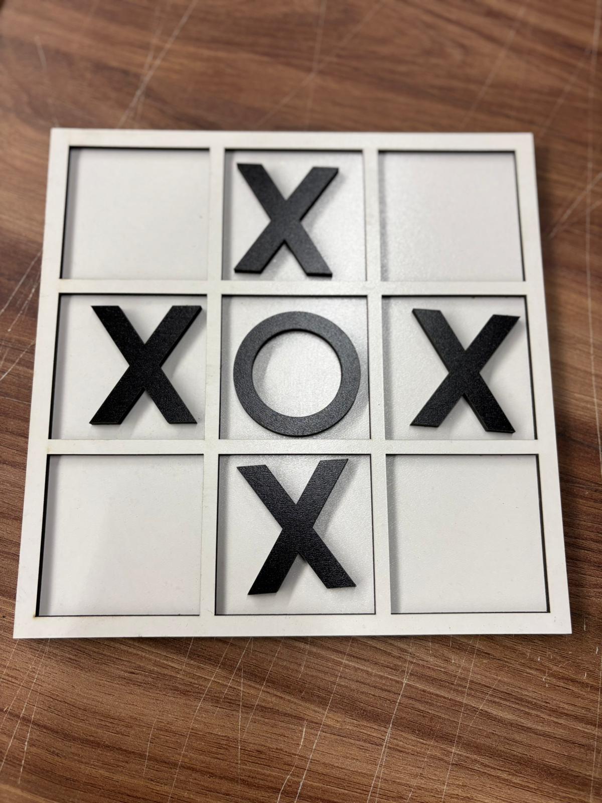 AHŞAP SOS OYUNU, XoX, Tic Tac Toe, OxO