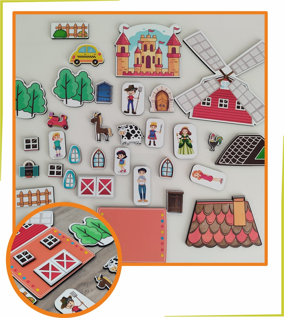 Hayal Dünyam 35 Parça Ahşap Yapboz Puzzle