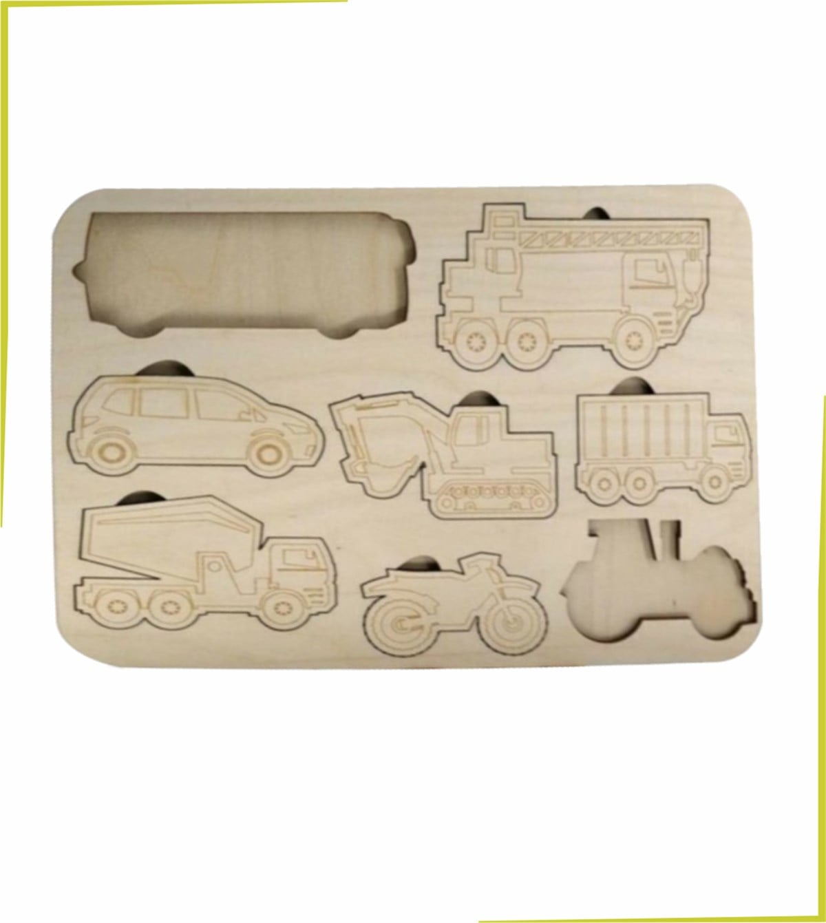 Montessori Araçlar Boyanabilir Puzzle