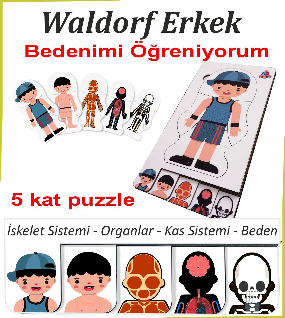 Waldorf Erkek Beyaz Bedenimi Öğreniyorum