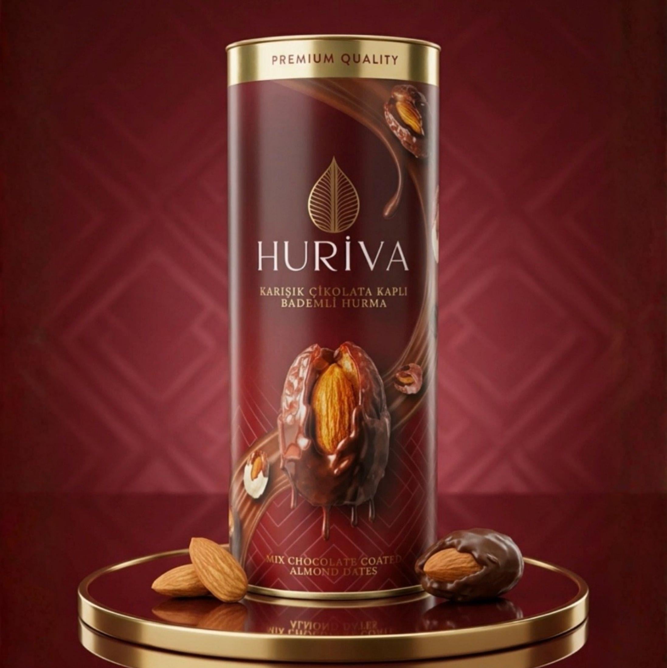 Karışık Çikolatalı Bademli Hurmalar 200 GR