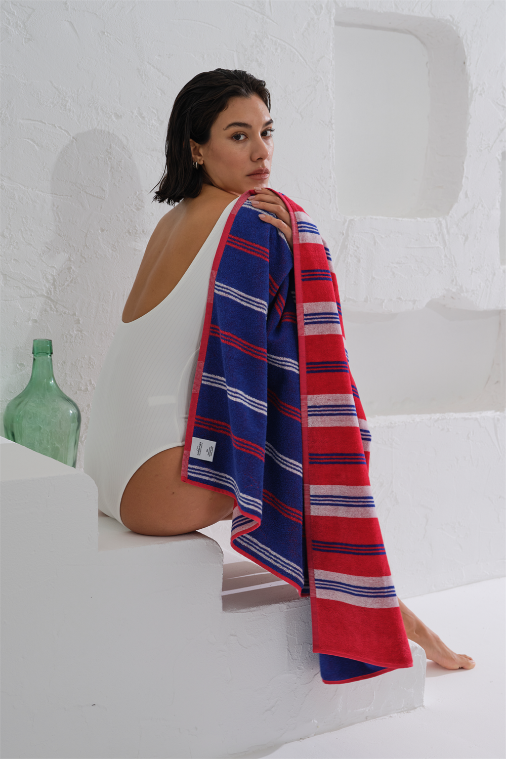 Homelover %100 Pamuk Plaj Deniz Havlusu Çizgili Beach 75x150