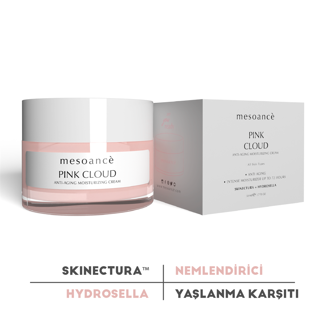 Pink Cloud Yaşlanma Karşıtı Nemlendirici Yüz Bakım Kremi 50ML