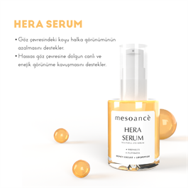 Hera Göz Serumu, Kırışıklık Karşıtı Seramidler Göz Altı Koyu Halka Serumu 30ML