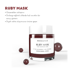Ruby Pore Tightening Mask Gözenek Karşıtı  Aydınlatıcı Yüz Maskesi 100ML