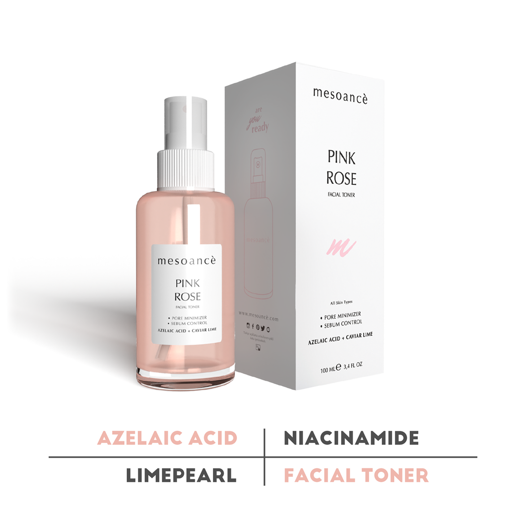Pink Rose Facial Toner Gözenek Sıkılaştırıcı Aydınlatıcı Tonik 100ML