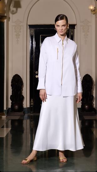 Fermuarlı Cotton Gömlek