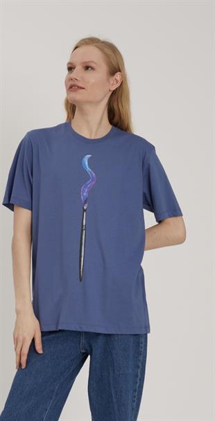 Fırça Desenli Tshirt