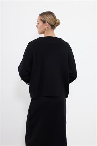 Geometrik Triko Bluz