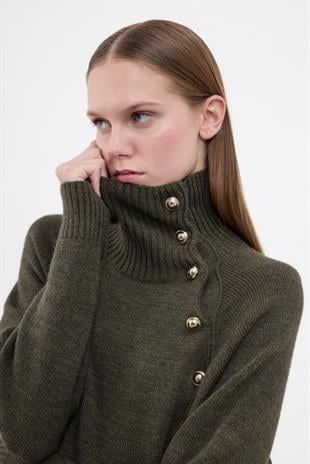 Kuşaklı Triko Elbise