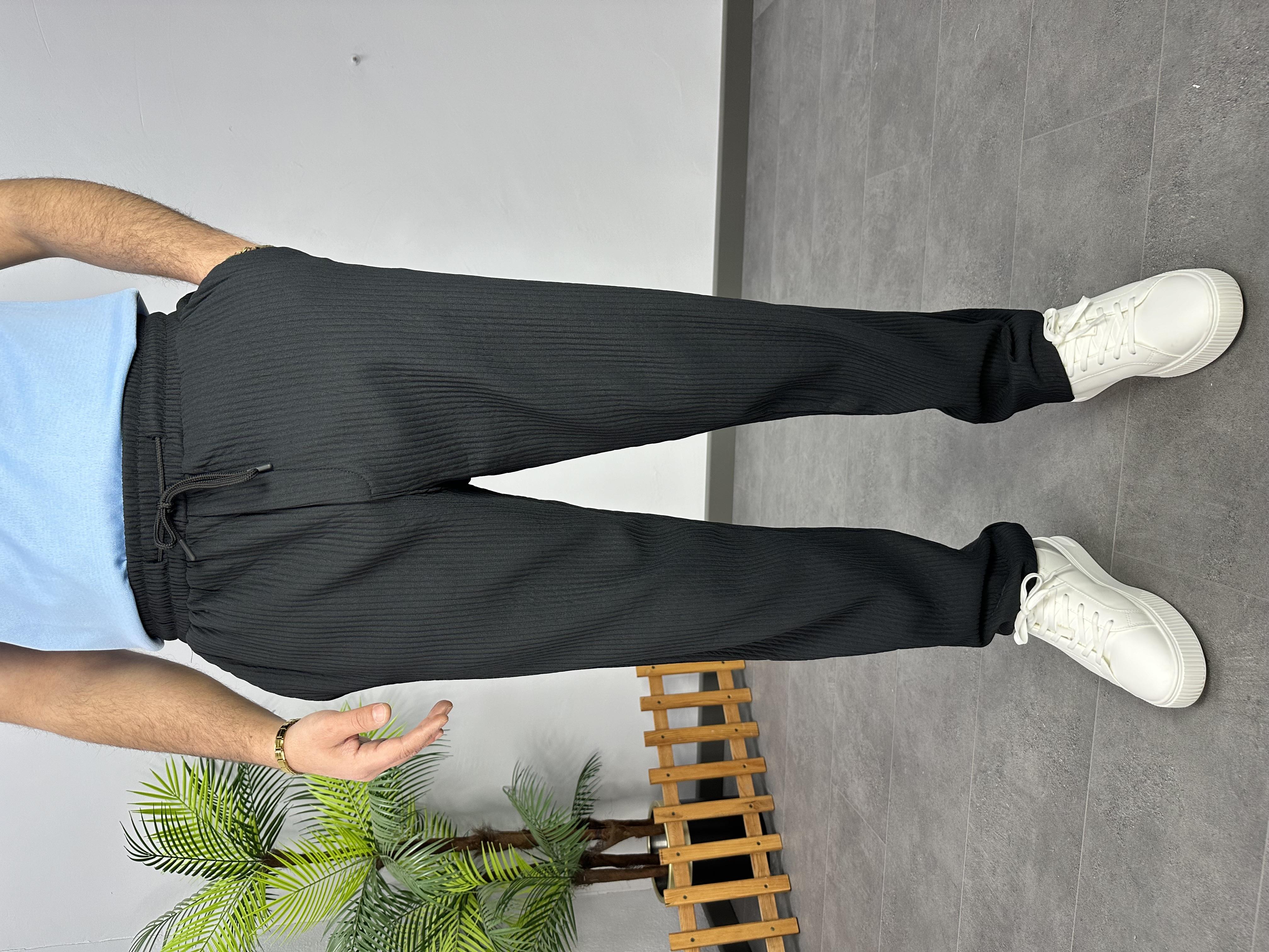 SİYAH OTTOMAN BAGGY PANTOLON