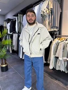 MARKA MUADİL PARAŞÜT KUMAŞ CEKET KREM