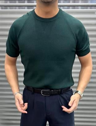YEŞİL REGLAN KOL PAMUKLU TRİKO