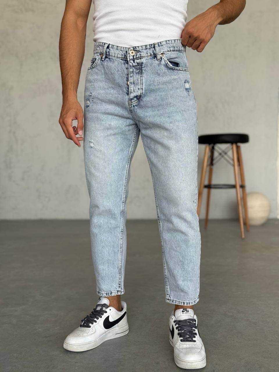 AÇIK RENK BOYFRİEND KOT PANTOLON