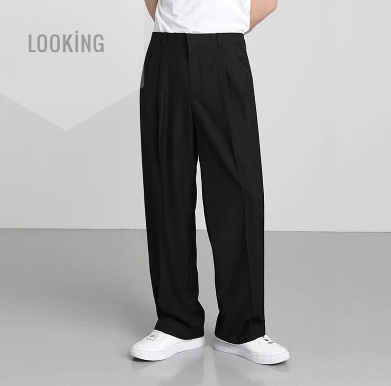 BAGGY KUMAŞ PANTOLON YENİ KESİM