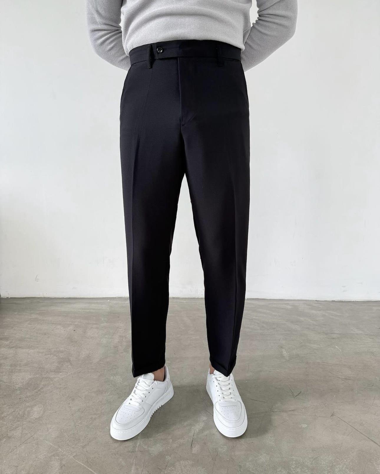BELİ LASTİKLİ DUBLE PAÇA BOYFRİEND KUMAŞ