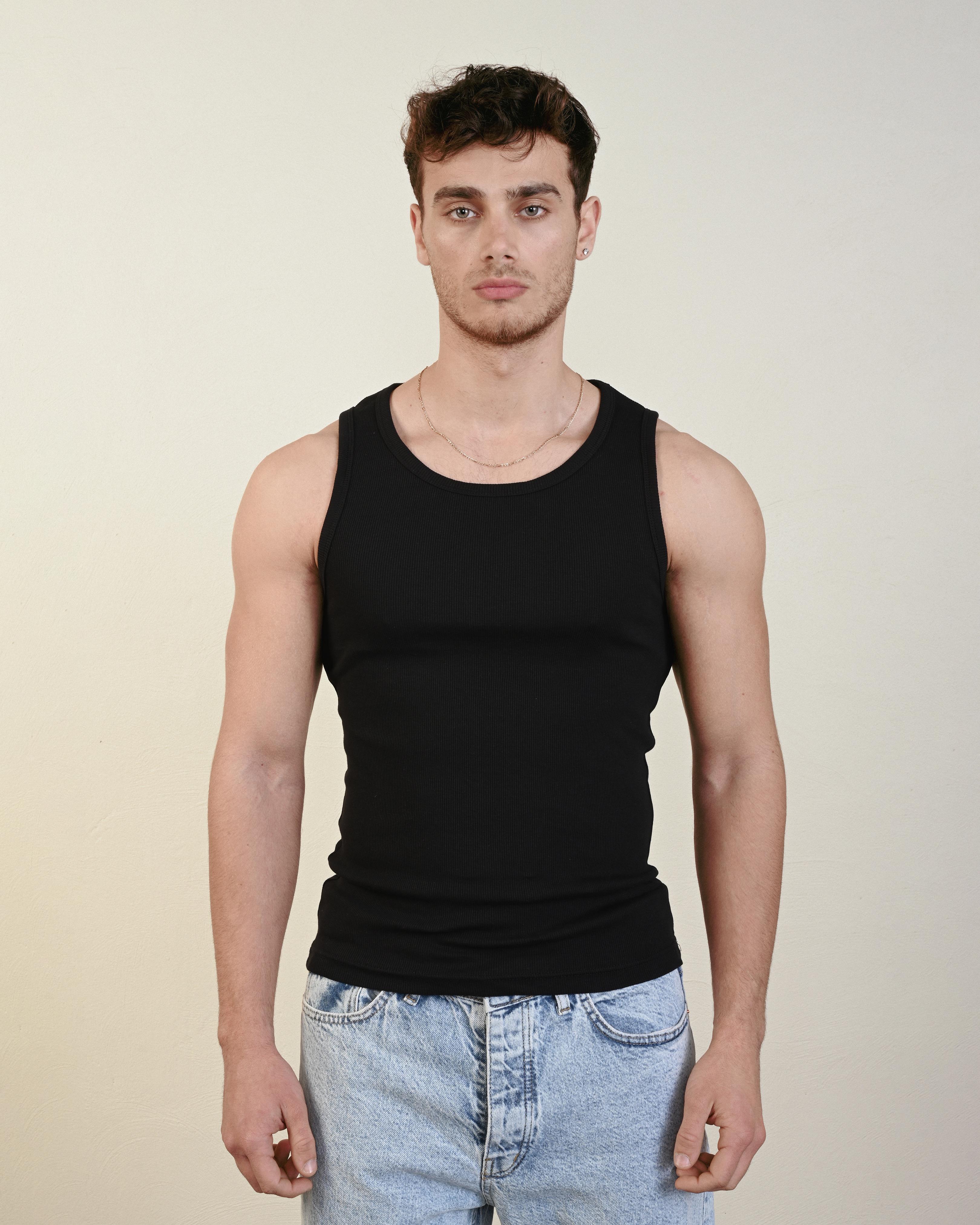 FİTİLLİ SİYAH ATLET