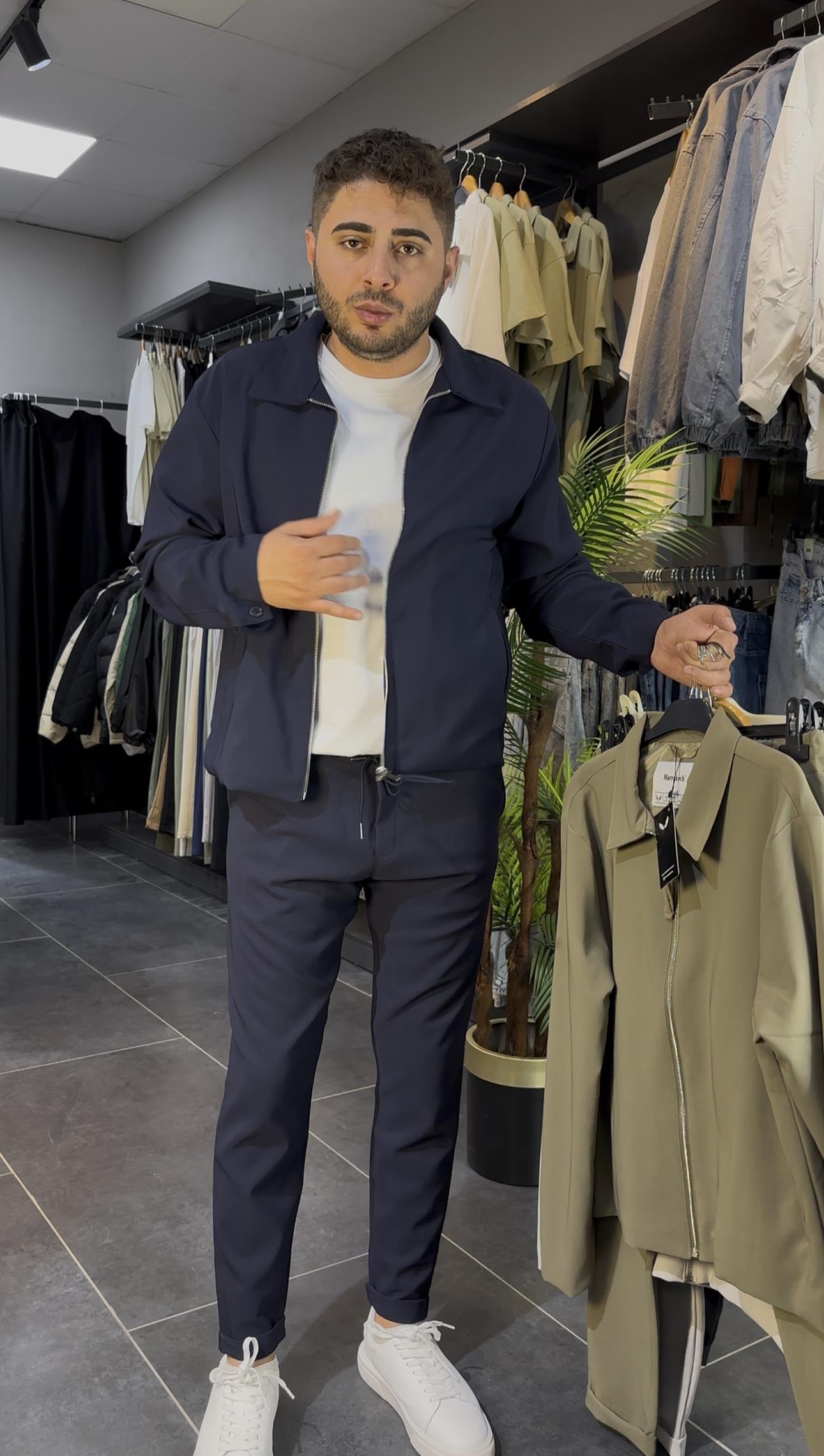 HÜRMÜZ KUMAŞ PANTOLON LACİVERT