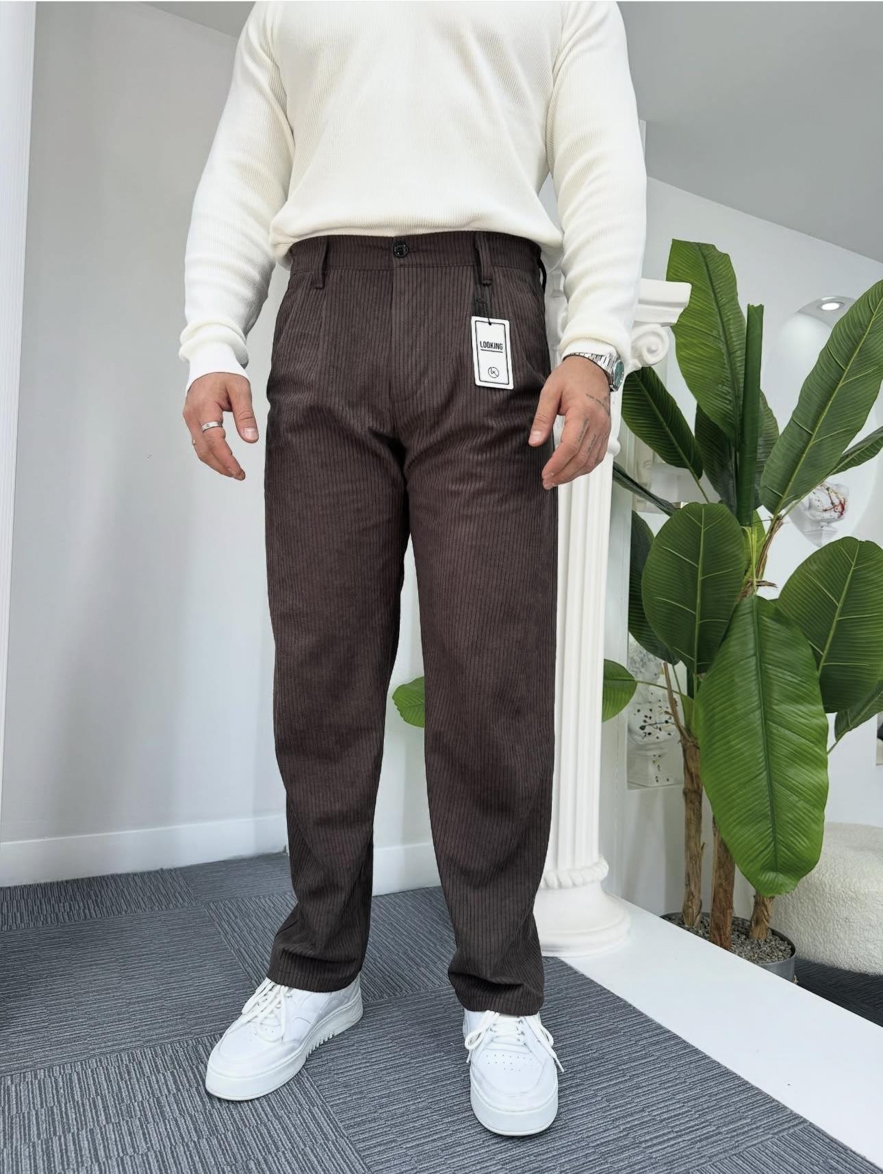 KAHVE KADİFE PANTOLON