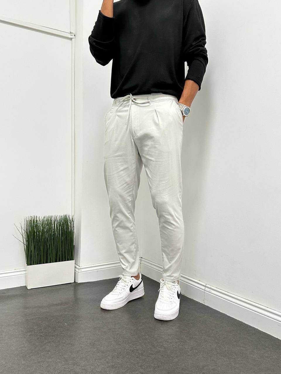 PİLELİ İTHAL KUMAŞ SLİM JOGGER PANTOLON