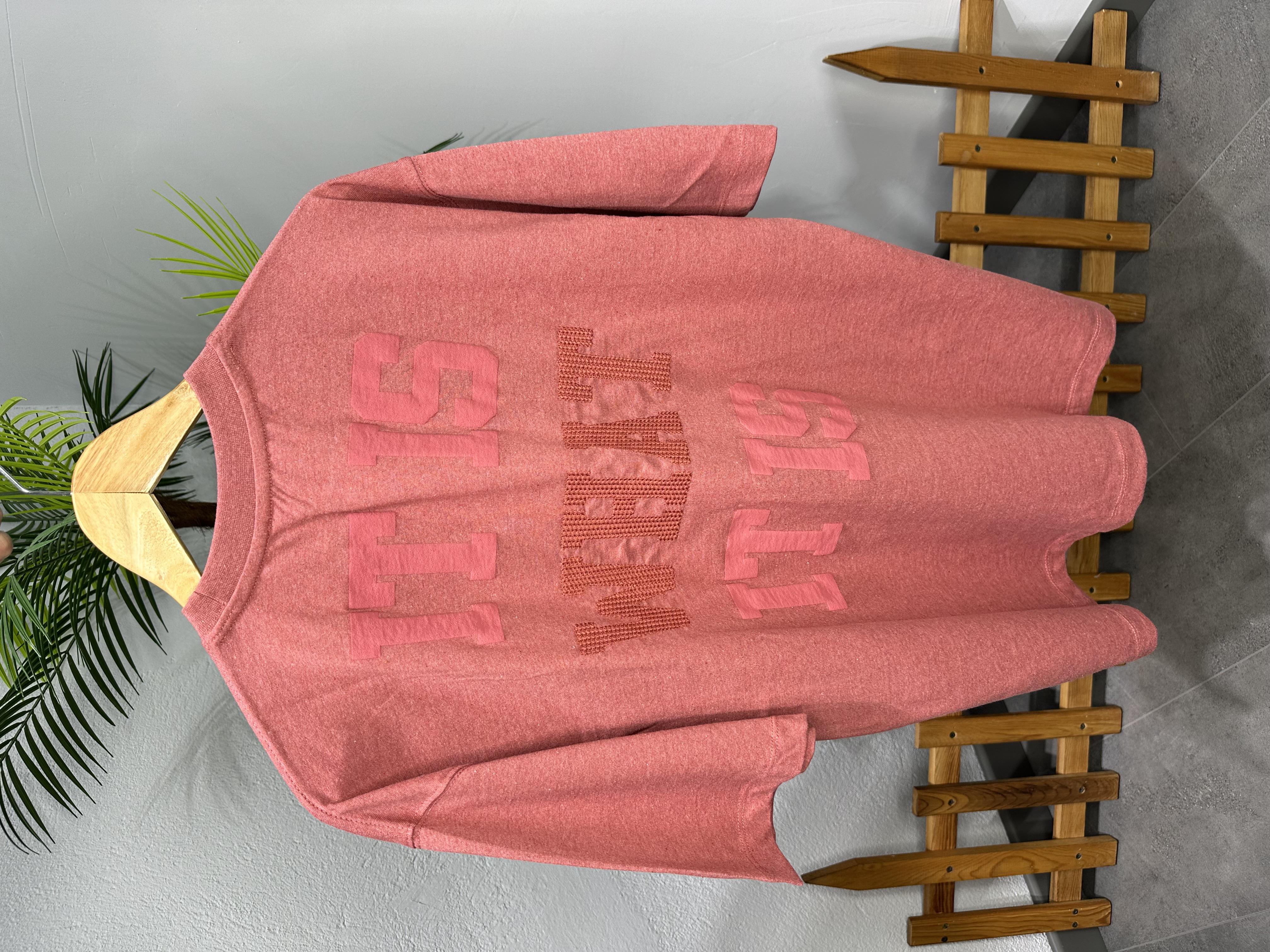 QUANTUM BASKILI T-SHİRT PEMBE