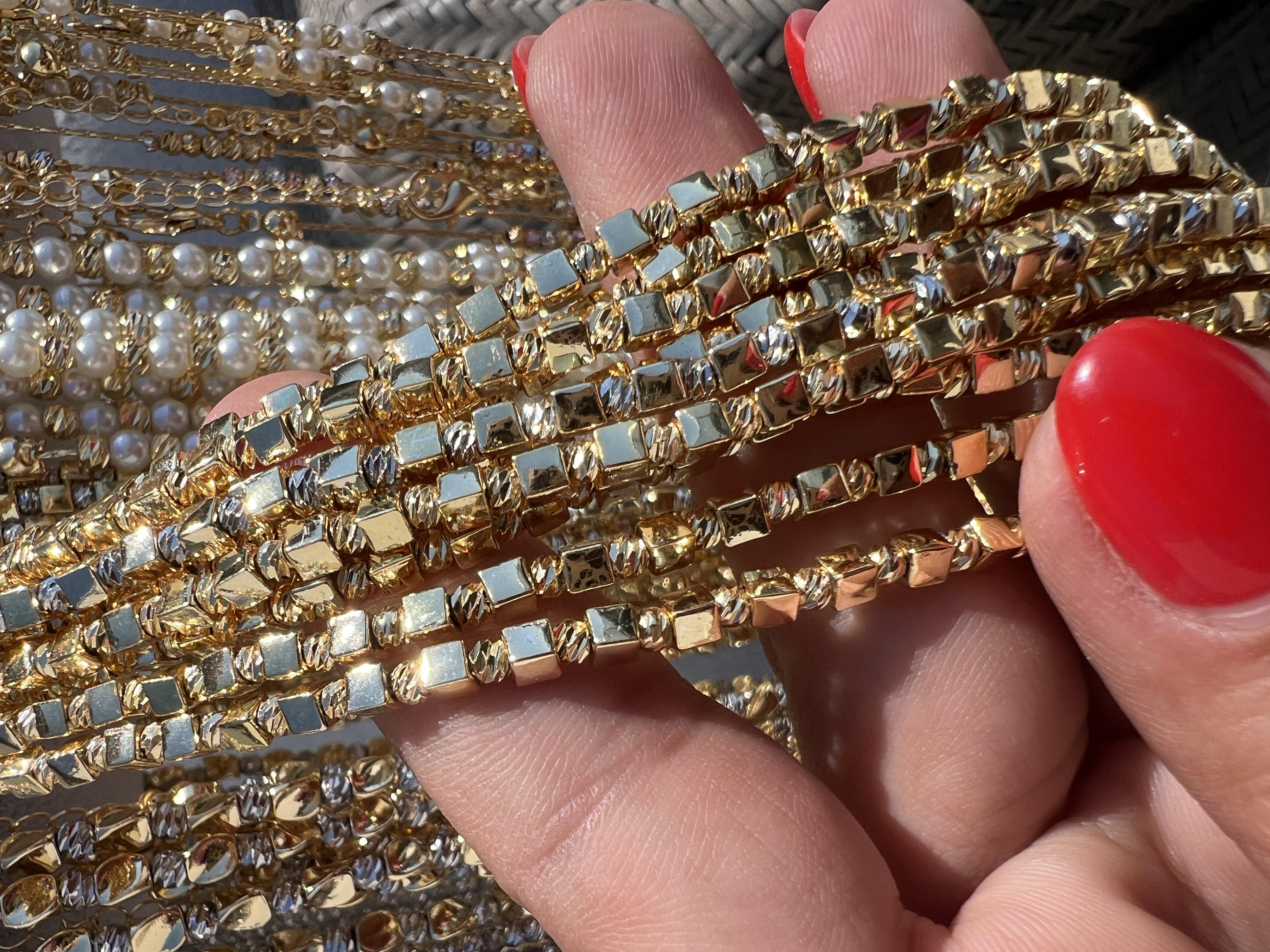 45 CM GOLD KÜP GOLD DORİKA KOLYE