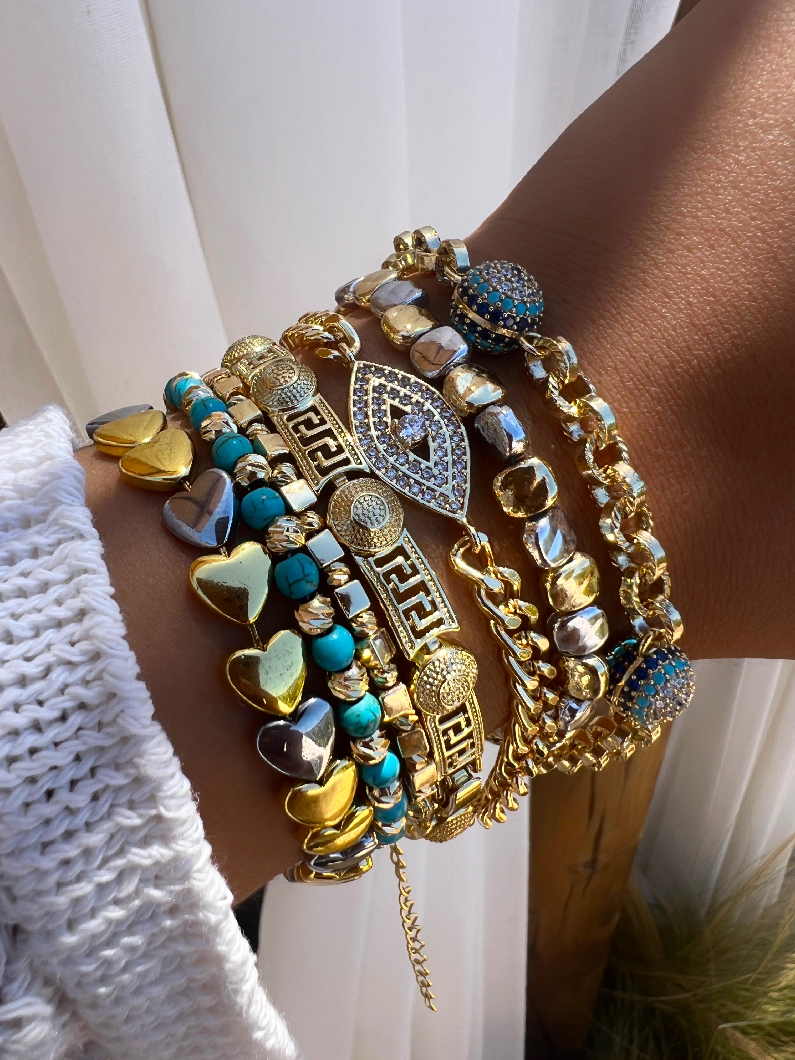 ÇAKIL TAŞI ÇİFT RENK BİLEKLİK