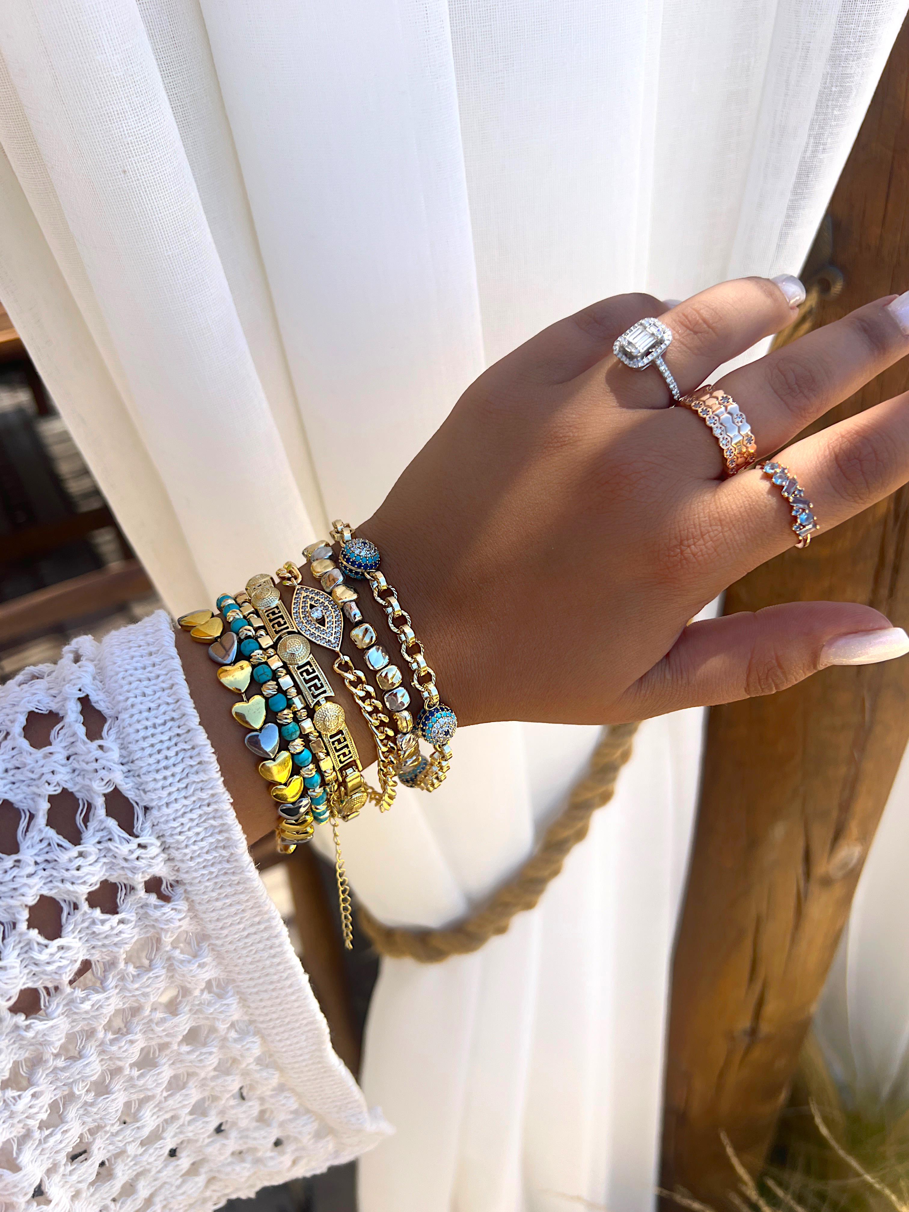 ÇAKIL TAŞI ÇİFT RENK BİLEKLİK