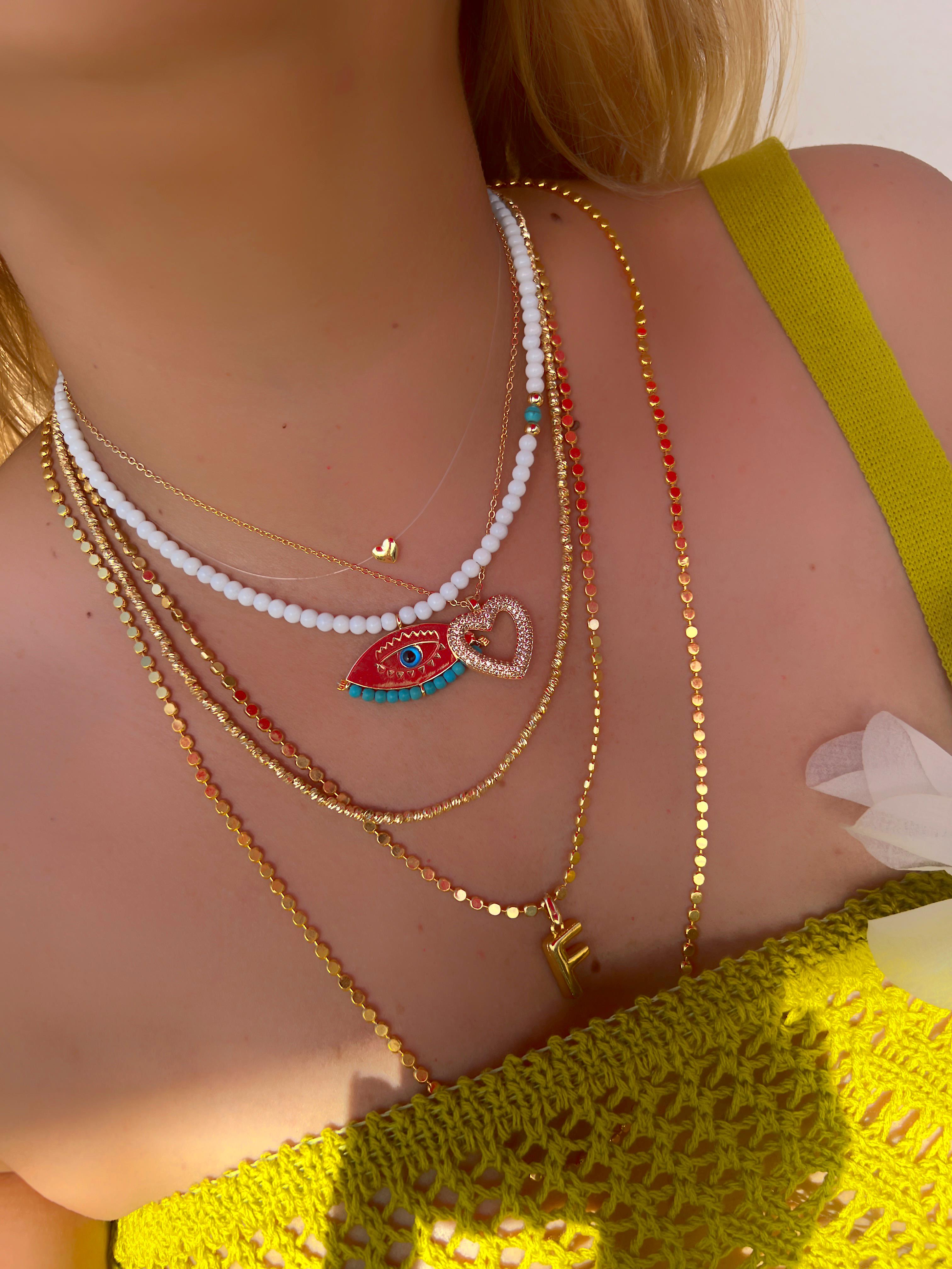 EN ÇOK SATAN KALP KOLYE GOLD