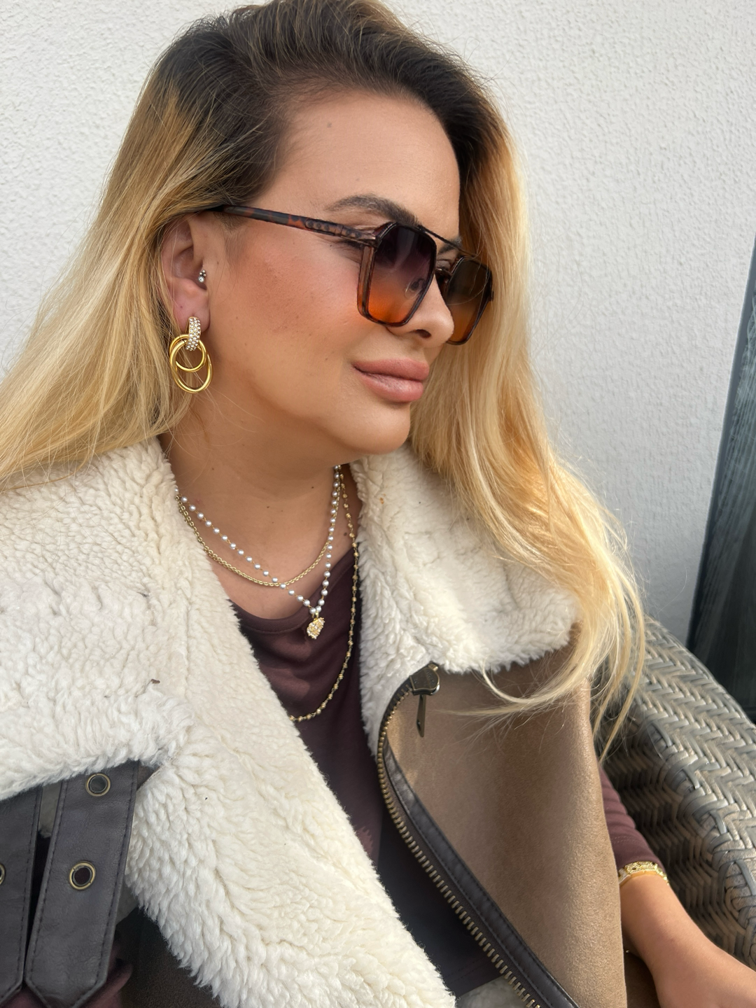 GEÇME ZİNCİR TAŞLI KÜPE
