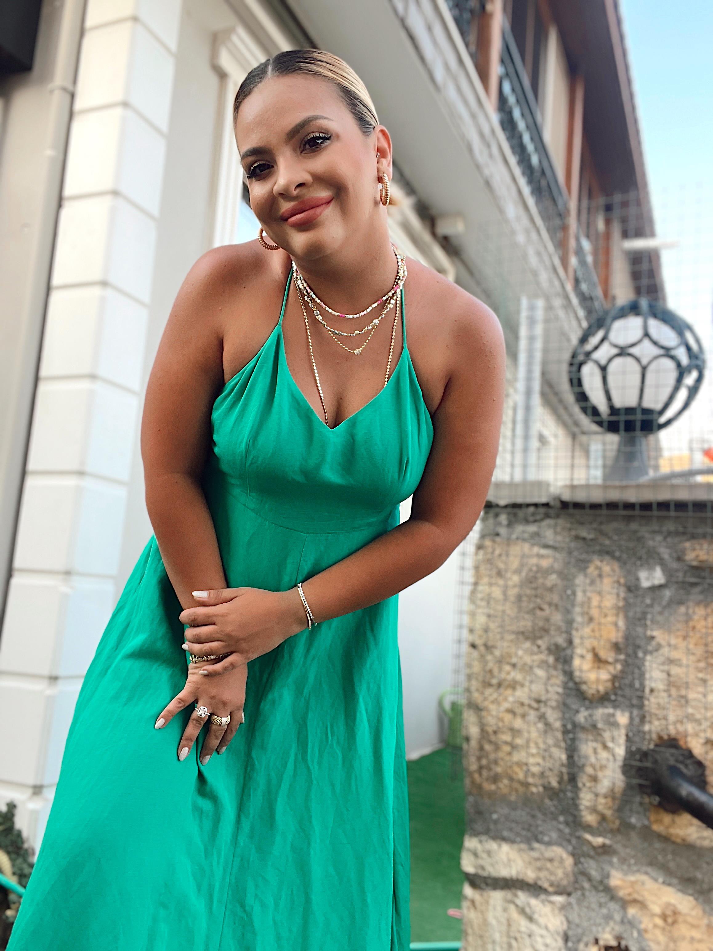 KÜBİK SOFT RENGARENK CAM DAMLA KOLYE