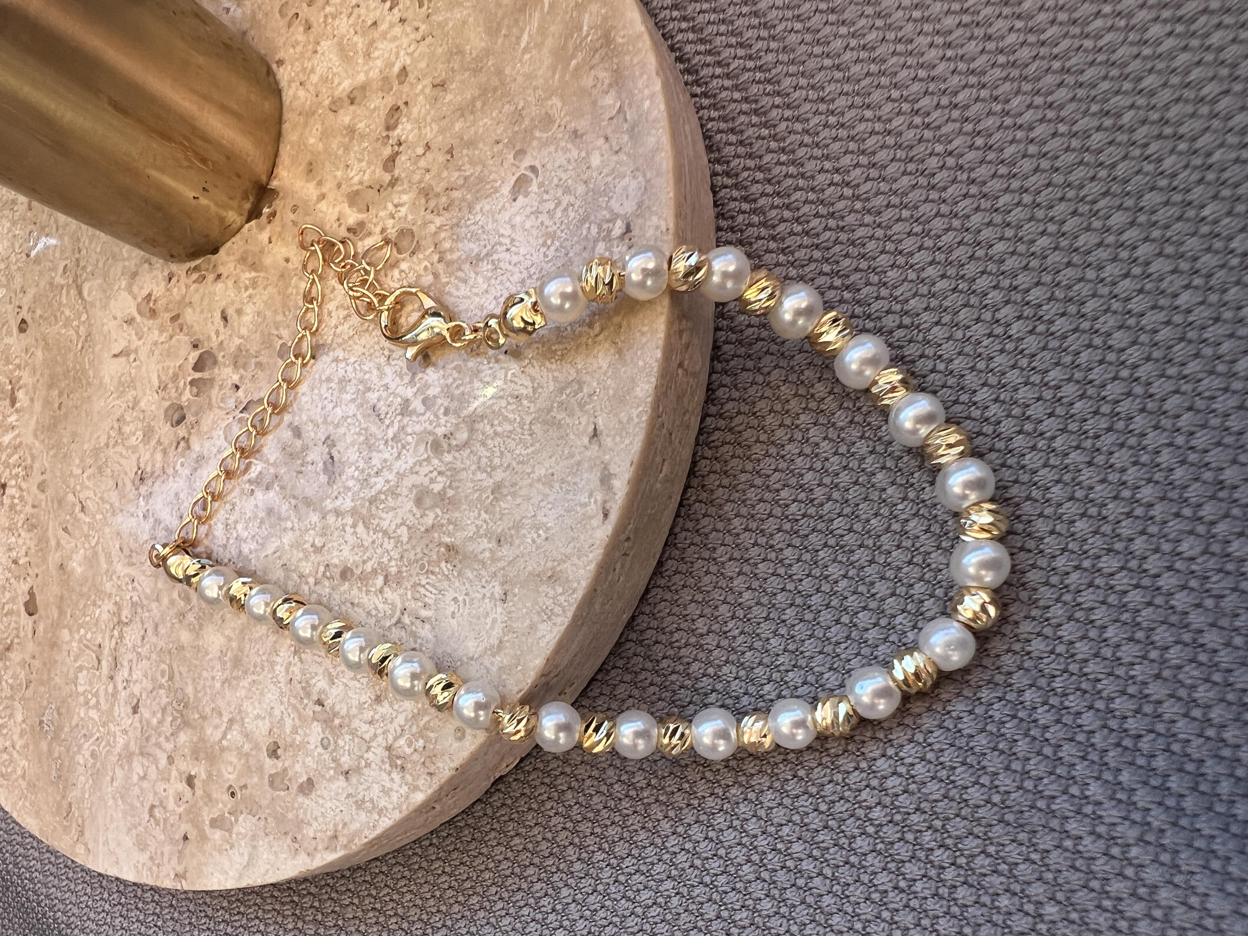 MİNİMAL İNCİ DORİKA BİLEKLİK