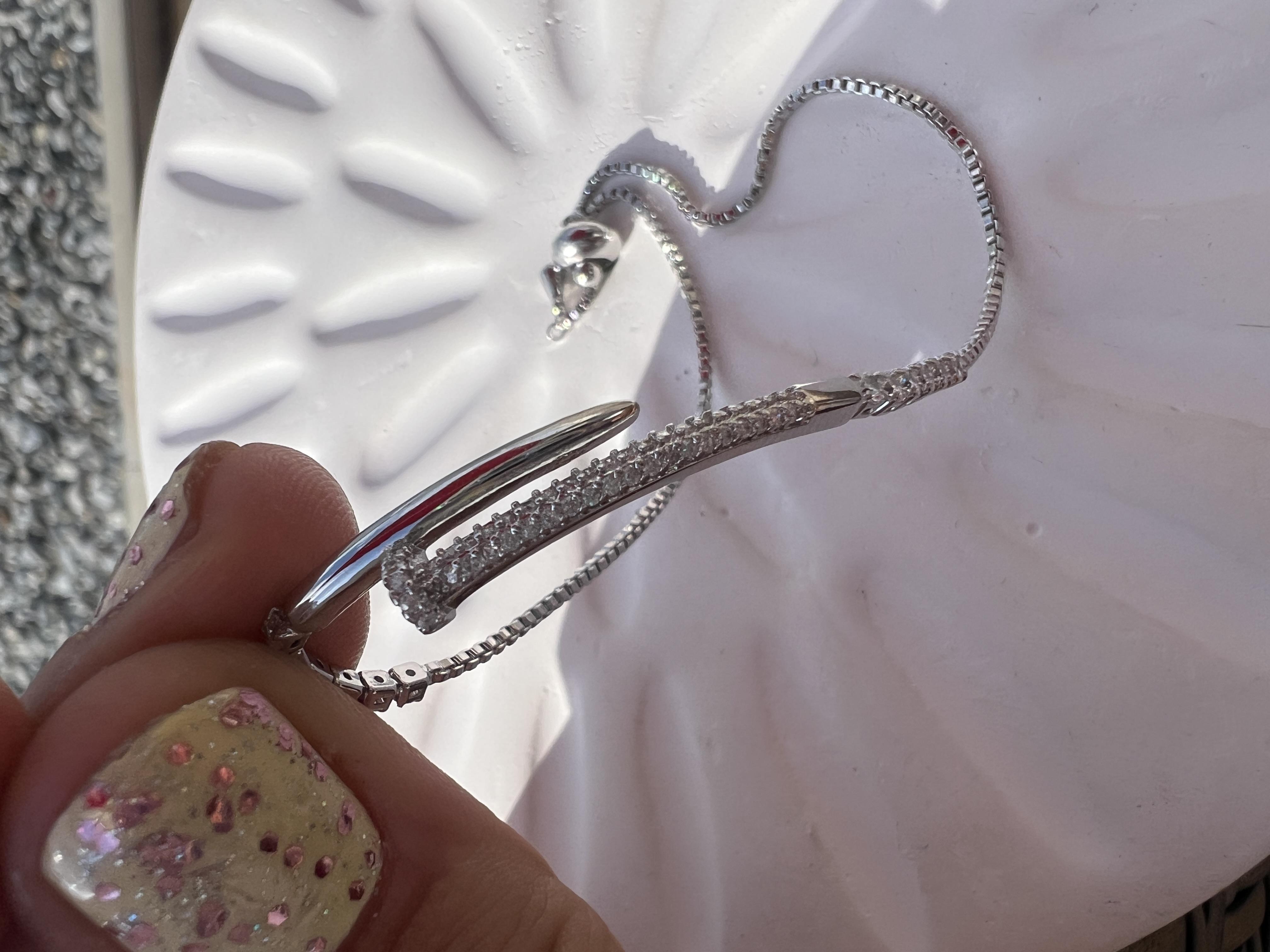 MRK MODEL ÇİVİ SU YOLU ASANSÖRLÜ BİLEKLİK GÜMÜŞ