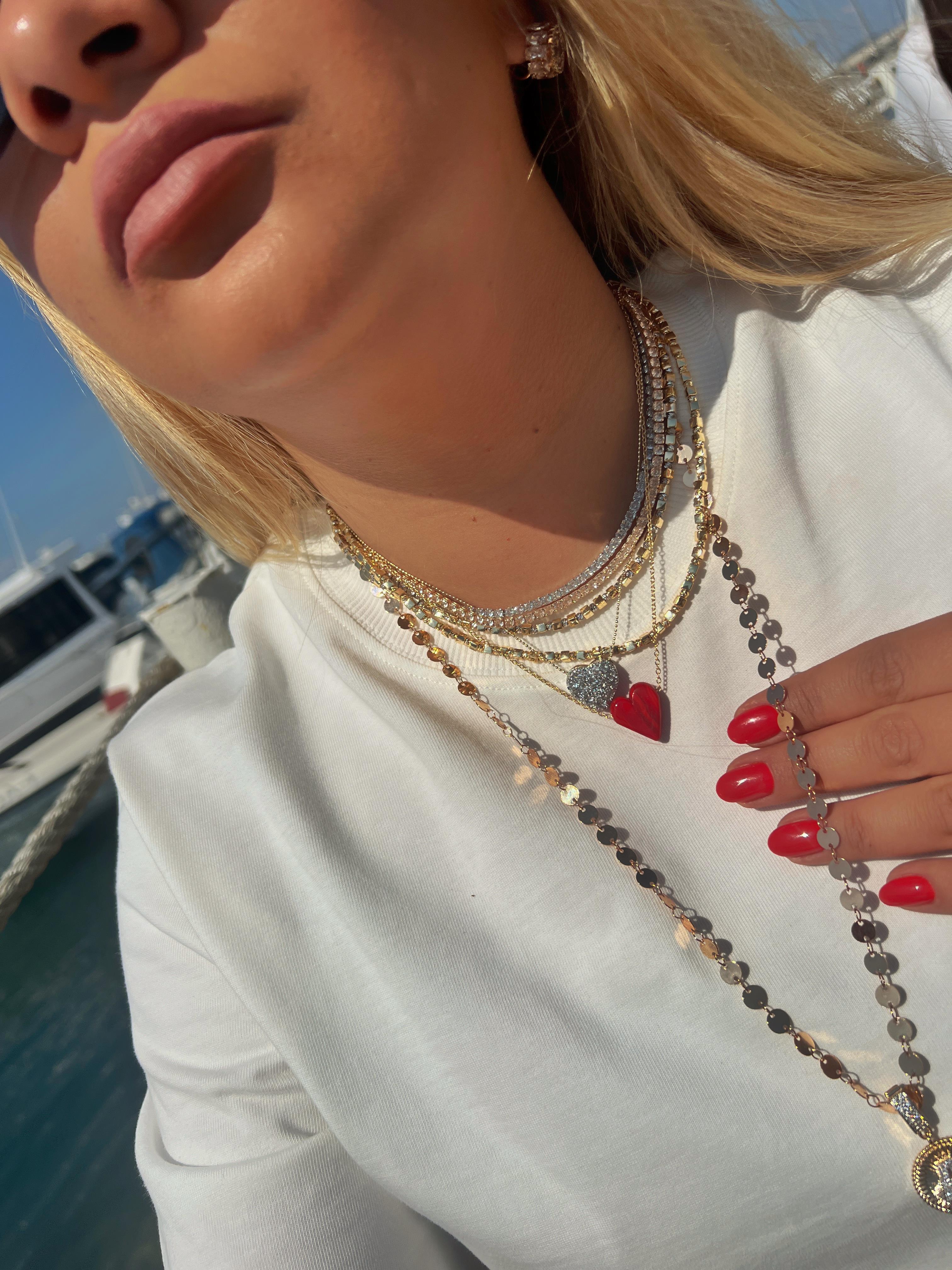 MURANO CAM KALP KOLYE