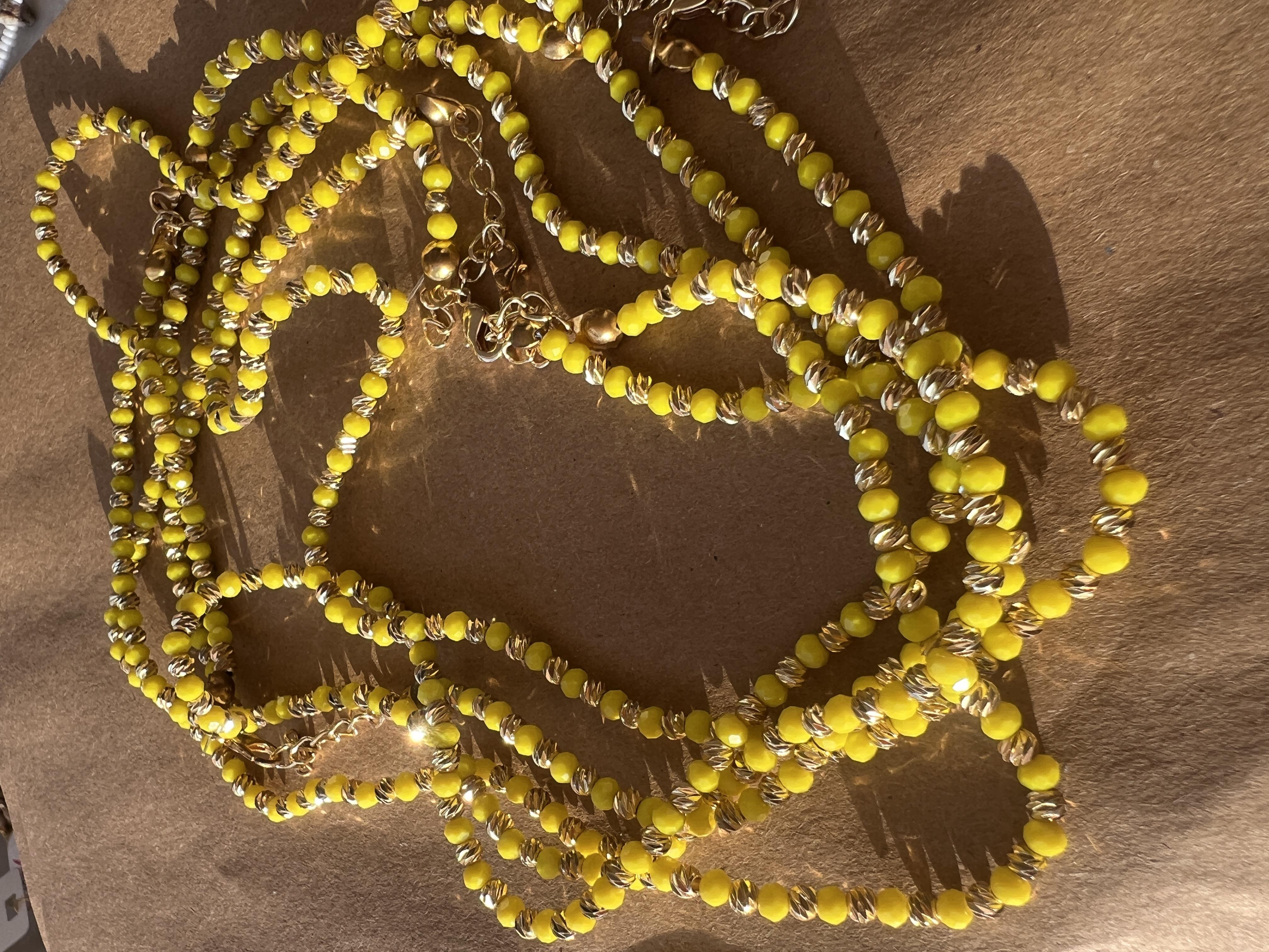 SARI GOLD RENK DORİKA KOLYE