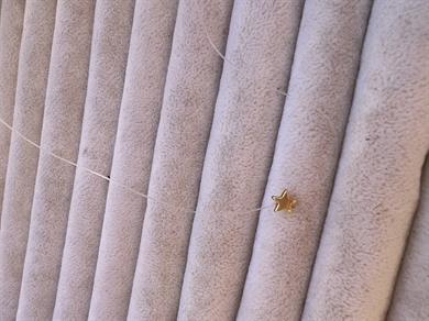 45 cm altın duruş hayalet yıldız kolye