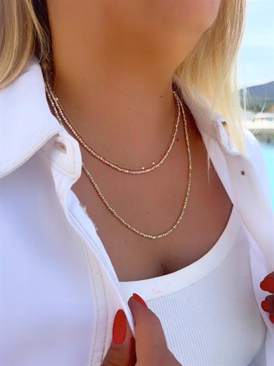 50 CM ÇİFT RENK DORİKA KOLYE