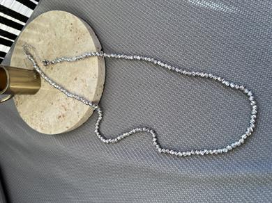 50 CM GÜMÜŞ RENK DORİKA KOLYE