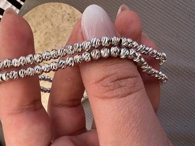 50 CM GÜMÜŞ RENK DORİKA KOLYE