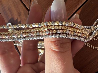 50 CM ÜÇ RENK DORİKA KOLYE