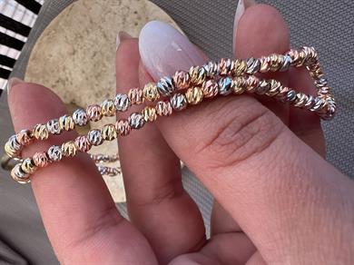 50 CM ÜÇ RENK DORİKA KOLYE