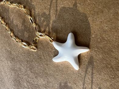 55 cm yıldız mineli kolye