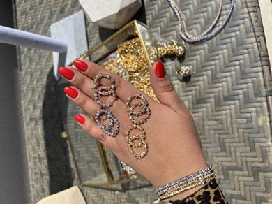 ÇİFT RENK DORİKA KÜPE