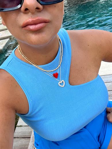 EN ÇOK SATAN KALP KOLYE GOLD