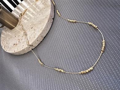 GOLD RENK TEL DORİKA KOLYE