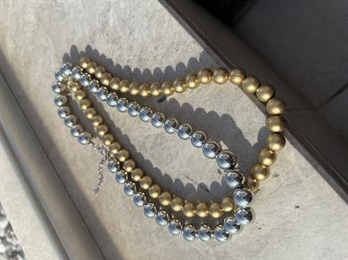 GÜMÜŞ İRİ TOPCUK KOLYE